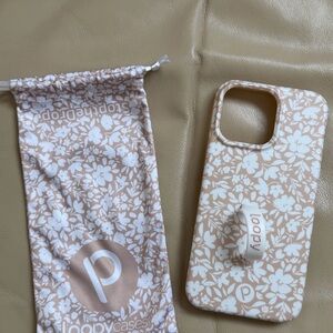 Loopy Case iPhone 15 Pro Max Nude Beige Blossoms